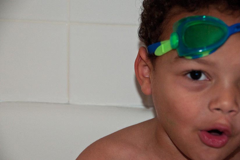 boy in bath